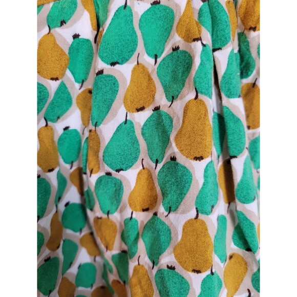 Anthropologie Daughters of The Liberation Pear Print Shorts Size 4 Novel… - Picture 2 of 8
